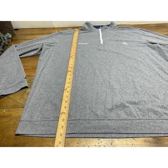Rhoback Pullover Mens 3XL XXXL Golfer Performance Quarter Zip Sweatshirt Casual - Picture 7 of 12
